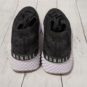 Nobull Knit Mesh Sneakers Women 10 Black White Running Shoe Comfort Walking Shoe